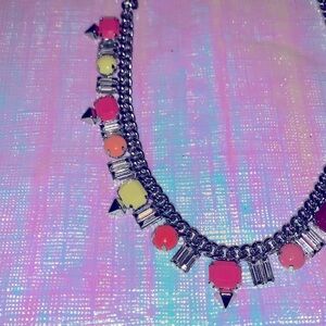 💖Juicy couture Neon Metallic Gemstone Necklace